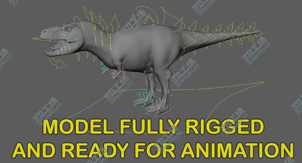 images/goods_img/20210312/T-Rex Green Rigged 3D model/3.jpg